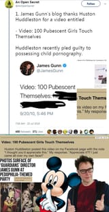 James Gunn and his silly harmless pedo jokes