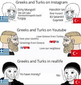 Greeks and Turks in irl