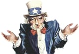 Uncle sam shrug