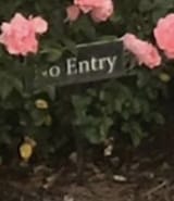 no entry