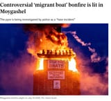 norf oireland lads burn niggers