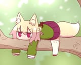 fox on a branch