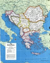 Large Detailed Political Map Of The Balkan States