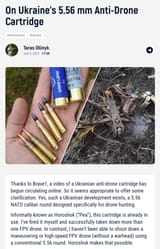 Anti drone ammo