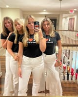mizzouchiomega_366249466_18377376757013996_5242122708220599874_n - Group of young women taking a selfie in a mirror