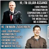 Julian Assange Vs. Mark Zuckerberg