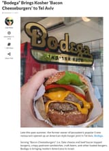 kosher bacon cheeseburger
