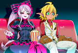 AI Shalltear and Aura watching things unfold