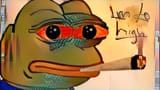 pepe.smoke.joint.stoned
