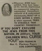 ben franklin on jews