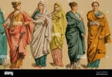 roman-age-from-left-to-right-18-roman-female-tunic-19-and-20-roman-palla-womens-mantle-21-and-22-greek-style-roman-palla-chromolithography-historia-universal-by-csar-cant-volume-ii-1881-2R0DRCA-362074086