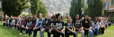 BYU BLM mormons doing the leftist praying position