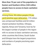 african hygine open defecation