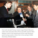 mossad super spy,&amp;Ghislaine Maxwell father w Trump