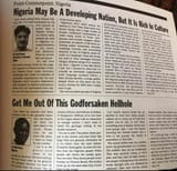 white versus black views on nigeria