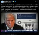 Trump has struck a deal to supply US weapons to Ukraine with full NATO funding, CNN 10-07-2025 &#039;We’re sending weapons to NATO, and NATO pays 100 percent&#039; HD
