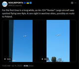 For the first time in a long while, an An-124 &#039;Ruslan&#039; cargo aircraft was spotted flying over Kyiv. A rare sight in wartime skies, 11-07-2025
