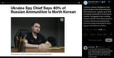 Ukraine’s military intelligence chief Kyrylo Budanov told Bloomberg that North Korea now supplies up to 40% of Russia’s ammunition 11-07-2025