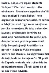 Igra li Vučić pred EU na kartu da su studenti nacionalisti