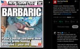 nypost 11-07-2025 Today&#039;s cover, Ukrainian toddler blown up by Russian drone as he played outside in targeted attackN as Moscow turns Kherson, ‘human safari zone’