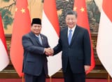 Chinese President Xi Jinping holds talks with President-of the Republic of Indonesia Prabowo Subianto at the Great Hall of the People in Beijing on April 1, 2024