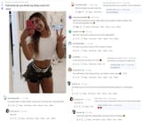 reddit simps whore body count - Woman taking a selfie with a mirror next to a bunch of text messages