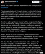 French Army General and Chief of the Defence Staff Thierry Burkhard @CEMA_FR 11-07-2025 &#039;The war in Ukraine is existential for Russia&#039; PT1