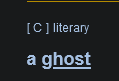 a ghost
