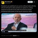 Lula trade threat