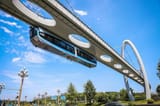 The Optics Valley Skyrail suspended monorail has opened in Wuhan, with glass-floored vehicles giving passengers a view downwards as well as sideways.