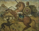 Banović Strahinja” (Strahinja son of a Ban) by Serbian painter Vasa Pomorišac.