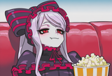 AI Shalltear with popcorn