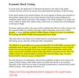 economic shock testing 
