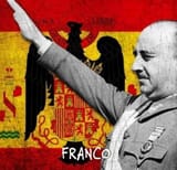 franco y bandera detrás .IMAGENCHEF