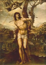 man shot full of arrows