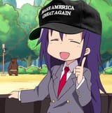 PurplehairExplainingBear