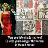 red dress