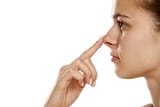 pngtree-profile-of-young-woman-touching-her-nose-portrait-one-check-photo-image_31431390