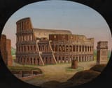Unknown artist (Italian 19th c.) The Colossseum, the Meta Sudans and the Arch of Constantine 2 - micromosaic