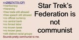 star trek federation is not communist