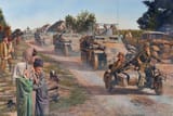 Steve Noon (Orpington, Kent 1964-) 3rd Panzer Division advancing towards the Caucasus, in persecution of the Soviet 37th Army - c.2015 [Don crossed on 3 Aug. 1942] (watermarked)