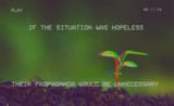 if the situation was hopeless