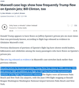 trump was on the lolita express 7 times
