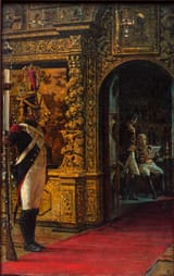 Vasily Vasilyevich Vereshchagin (1842-1904) Маршал Даву в Чудовом монастыре (Marshal Davout in the Miracle Monastery) - Холст, масло c.1895