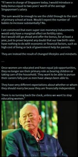 women education and demographics
