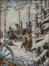 Vasily Vasilyevich Vereshchagin (1842-1904) Ура! В штыки! Атака! (Hurrah! Charge! Attack!) - Холст, масло c.1895