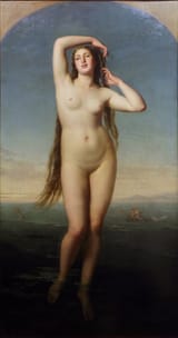 Antoni Gisbert Pérez (Alcoy, Province of Alicante 1834-1901 Paris) Venus Anadyomene - oil on canvas 1858