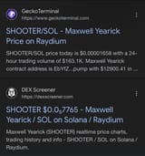 Max Yearick SOL crypto payoff