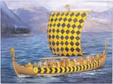 Steve Noon (Orpington, Kent 1964-) Viking drakkar - 2021