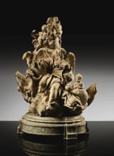 Francesco Ladetto (Turin, Duchy of Savoy, H.R.E. 1706-1787 ibidem) The Triumph of Virtue crowned by Geniuses - Terracotta c.1744